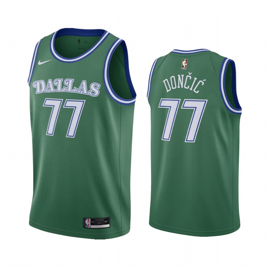 Dallas Mavericks Luka Doncic #77 Green 2020 Classic Edition Jersey