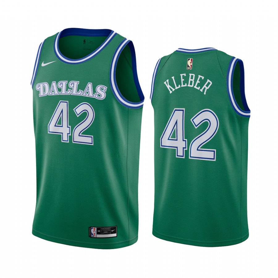 Dallas Mavericks Maxi Kleber #42 Green 2020 Classic Edition Jersey
