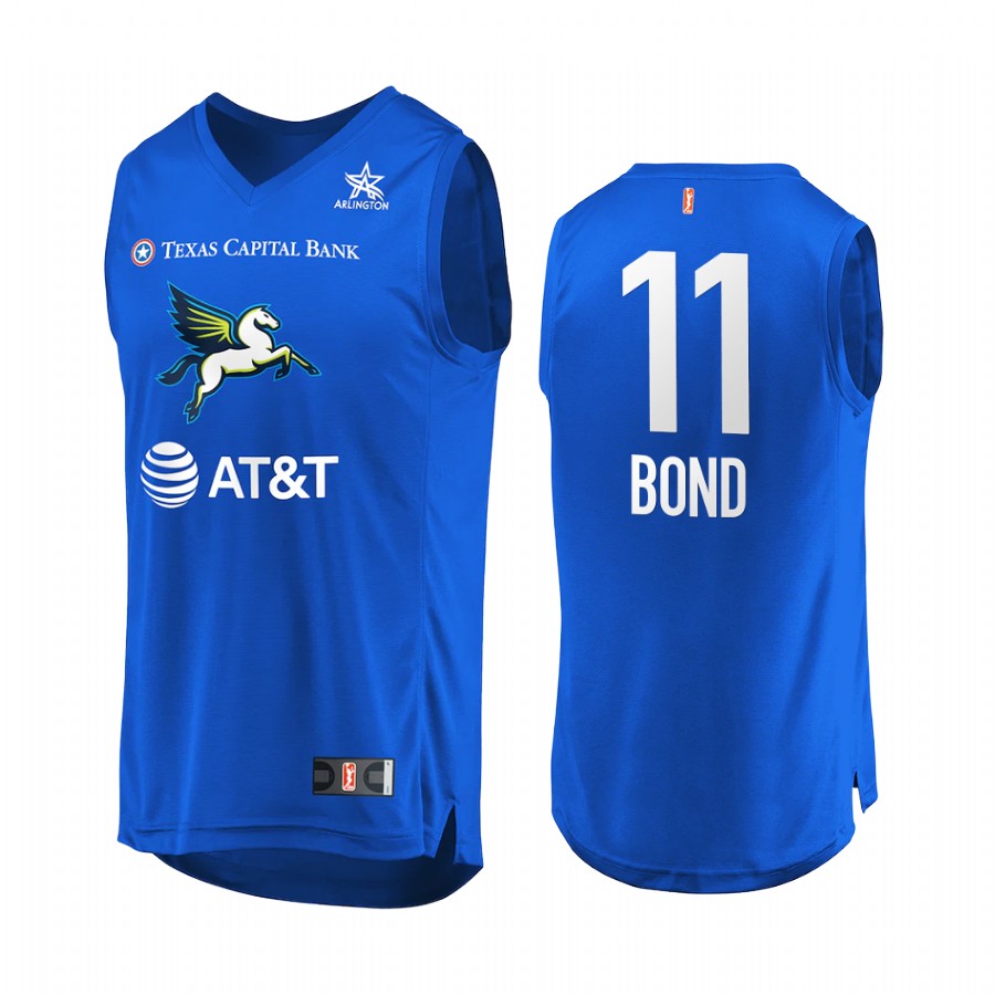 Dallas Wings #11 Jazz Bond 2022 WNBA Draft Royal Jersey Round 3