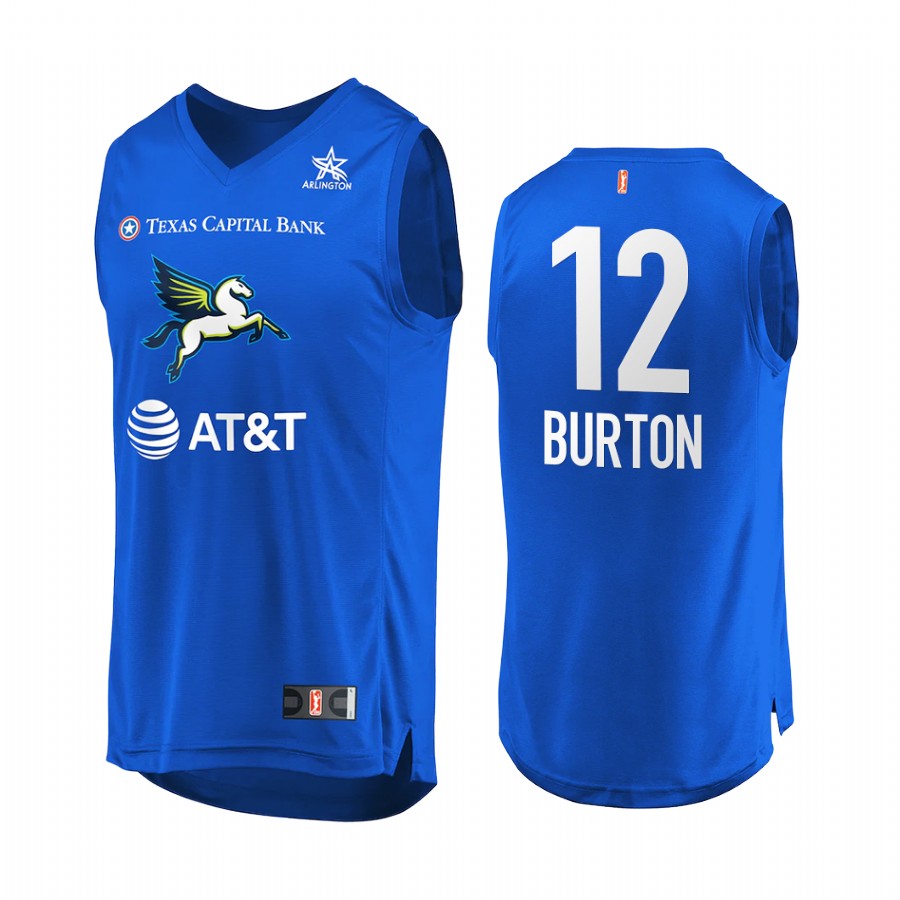 Dallas Wings #12 Veronica Burton 2022 WNBA Draft Royal Jersey Round 1