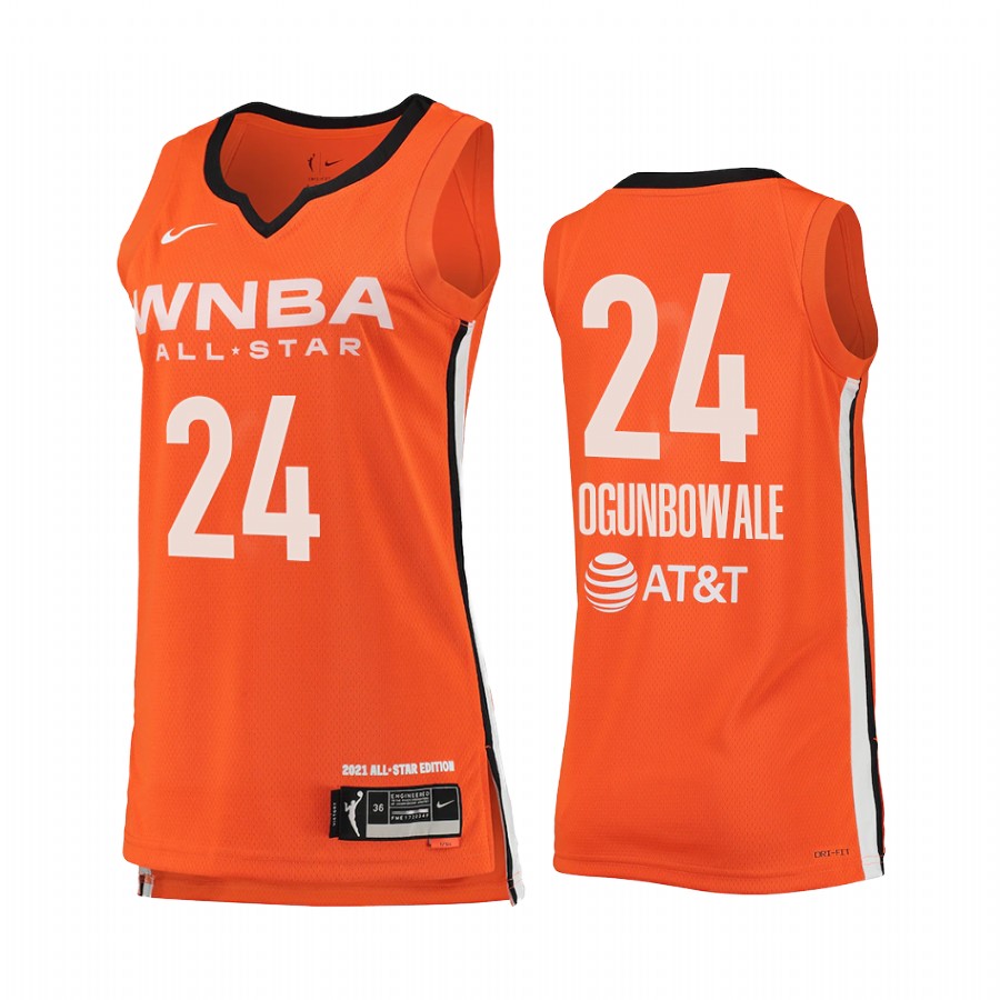 Dallas Wings Arike Ogunbowale 2021 WNBA All-Star Victory Women Orange #24 Jersey