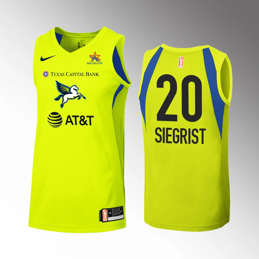 Dallas Wings Maddy Siegrist Green #20 2023 WNBA Draft Women Swingman Jersey