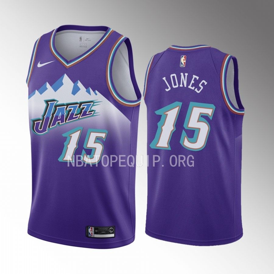 Damian Jones Utah Jazz #15 Purple Jersey 2022-23 Classic Edition Swingman
