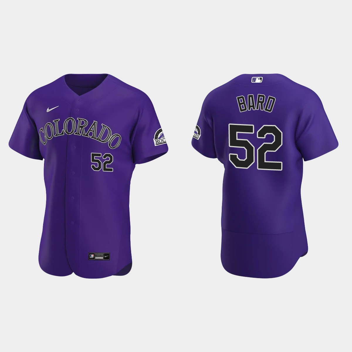 Daniel Bard Colorado Rockies Alternate Jersey - Purple