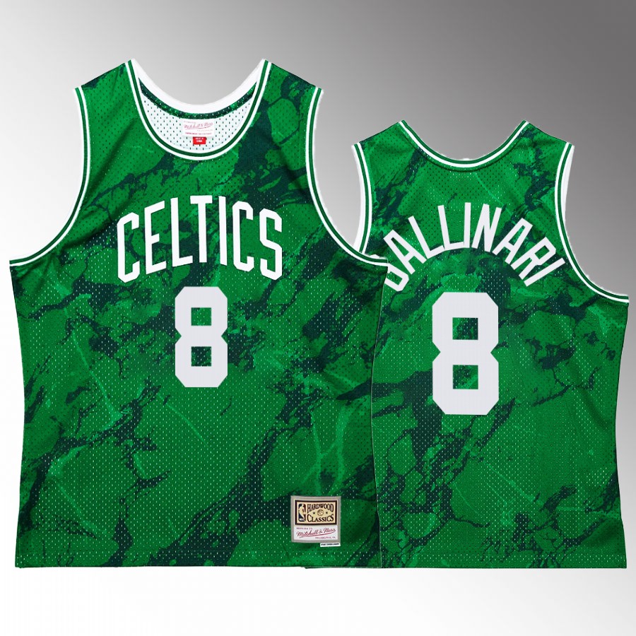 Danilo Gallinari #8 Boston Celtics Marble Swingman Green Hardwood Classics Jersey