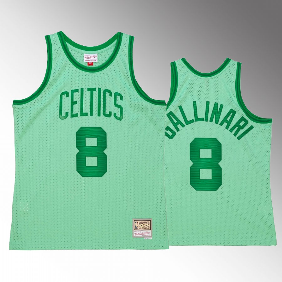Danilo Gallinari #8 Boston Celtics Space Knit Green Hardwood Classics Jersey
