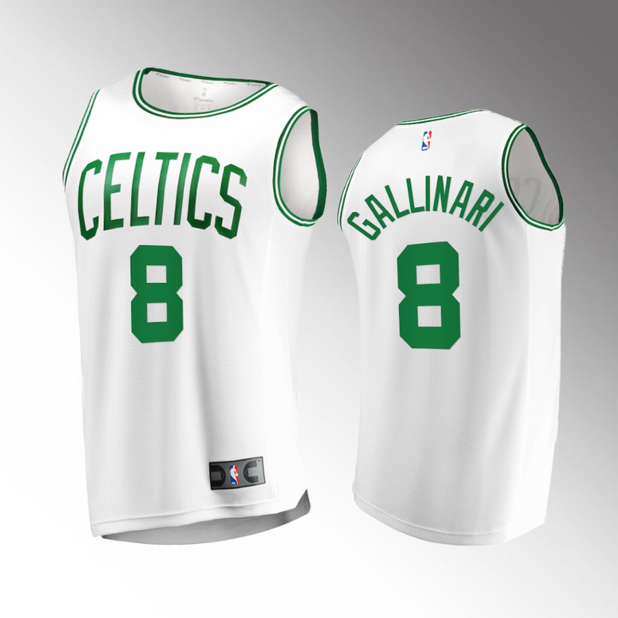 Danilo Gallinari Celtics #8 White Jersey Fast Break  2022-23 Association