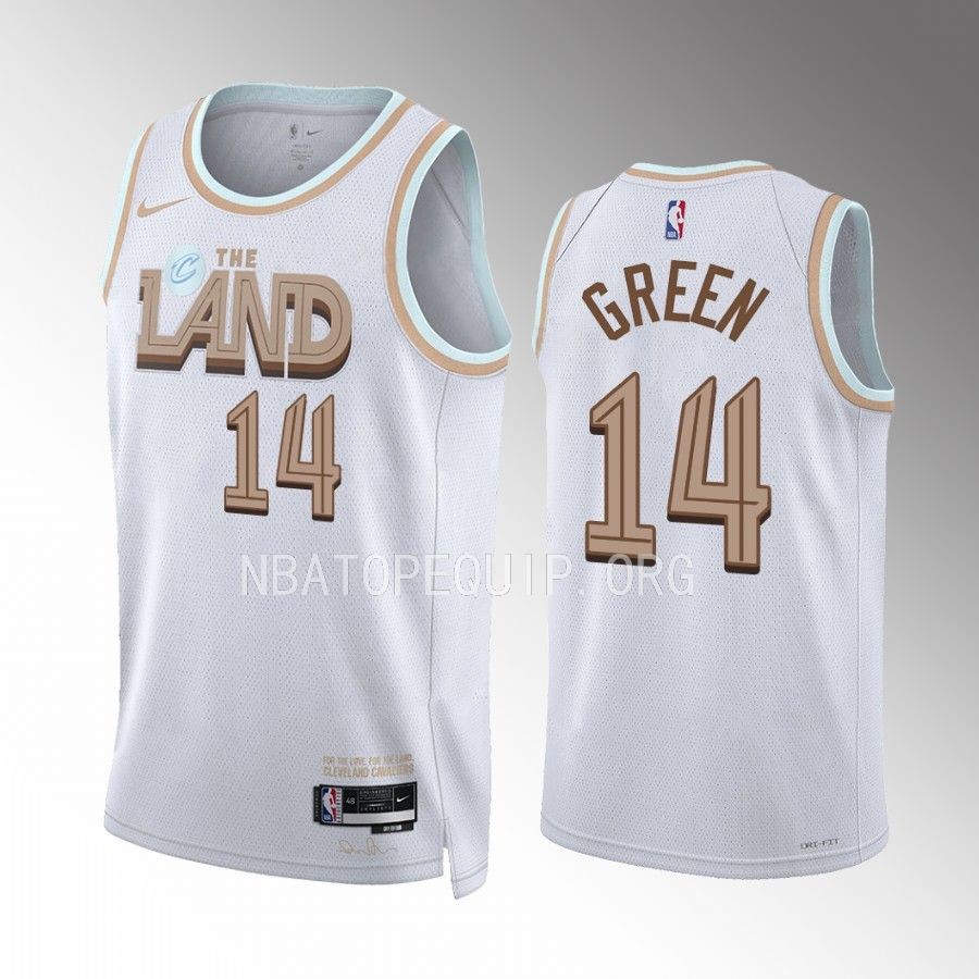 Danny Green 2022-23 Cleveland Cavaliers White #14 City Edition Jersey Swingman