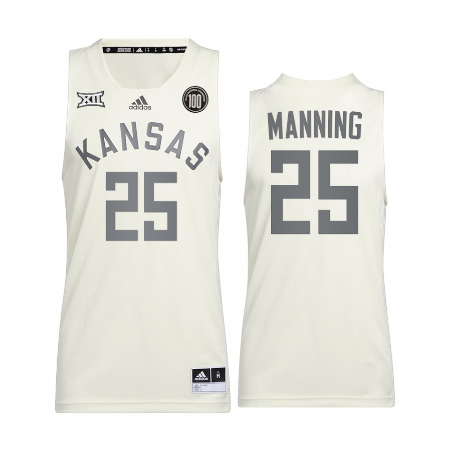 Danny Manning Kansas Jayhawks White Jersey Reverse Retro Alumni