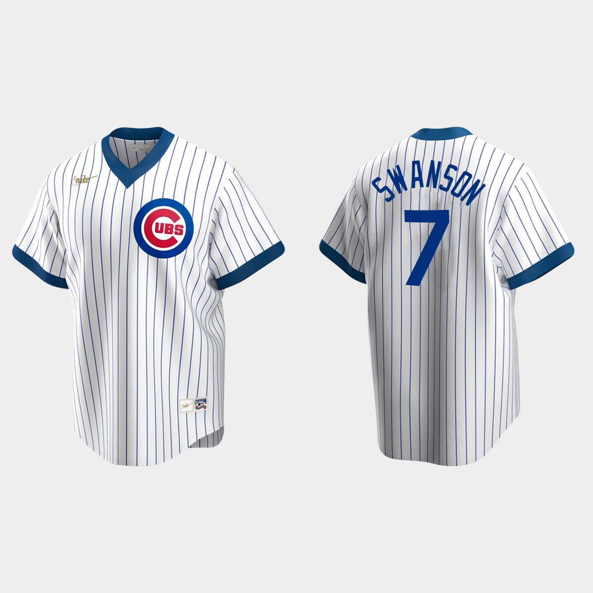 Dansby Swanson Chicago Cubs Cooperstown Collection Home Jersey - White