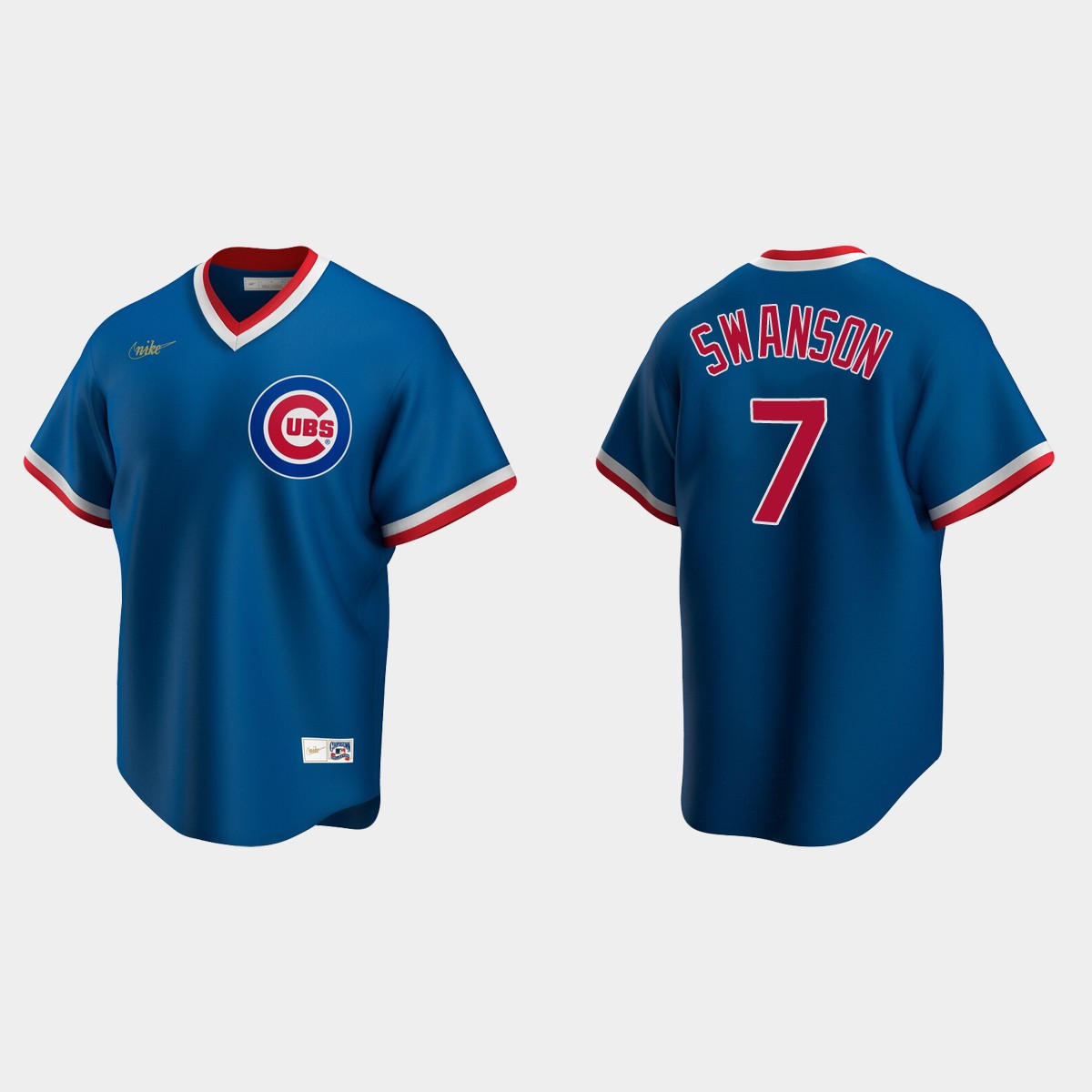 Dansby Swanson Chicago Cubs Cooperstown Collection Road Jersey - Royal