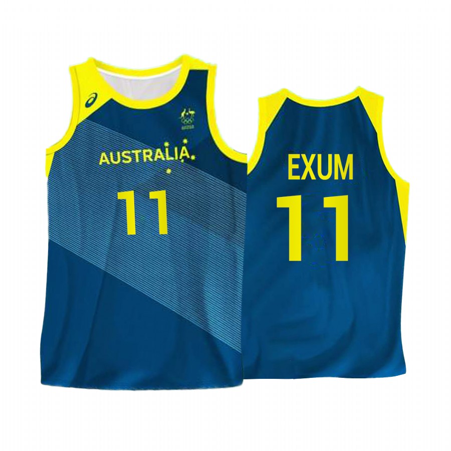 Dante Exum Australia  #11 Green 2021 Tokyo Olymipcs Limited Jersey