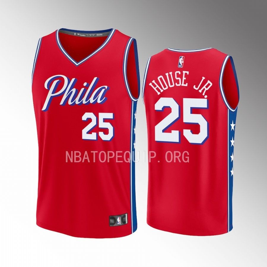 Danuel House Jr. 76ers #25 Red Jersey Fast Break Fast Break Player 2022-23 Statement Edition