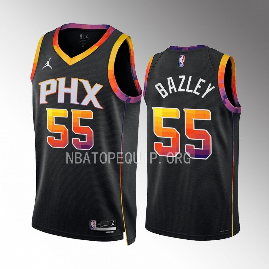 Darius Bazley 2022-23 Phoenix Suns Black #55 Statement Edition Jersey Swingman