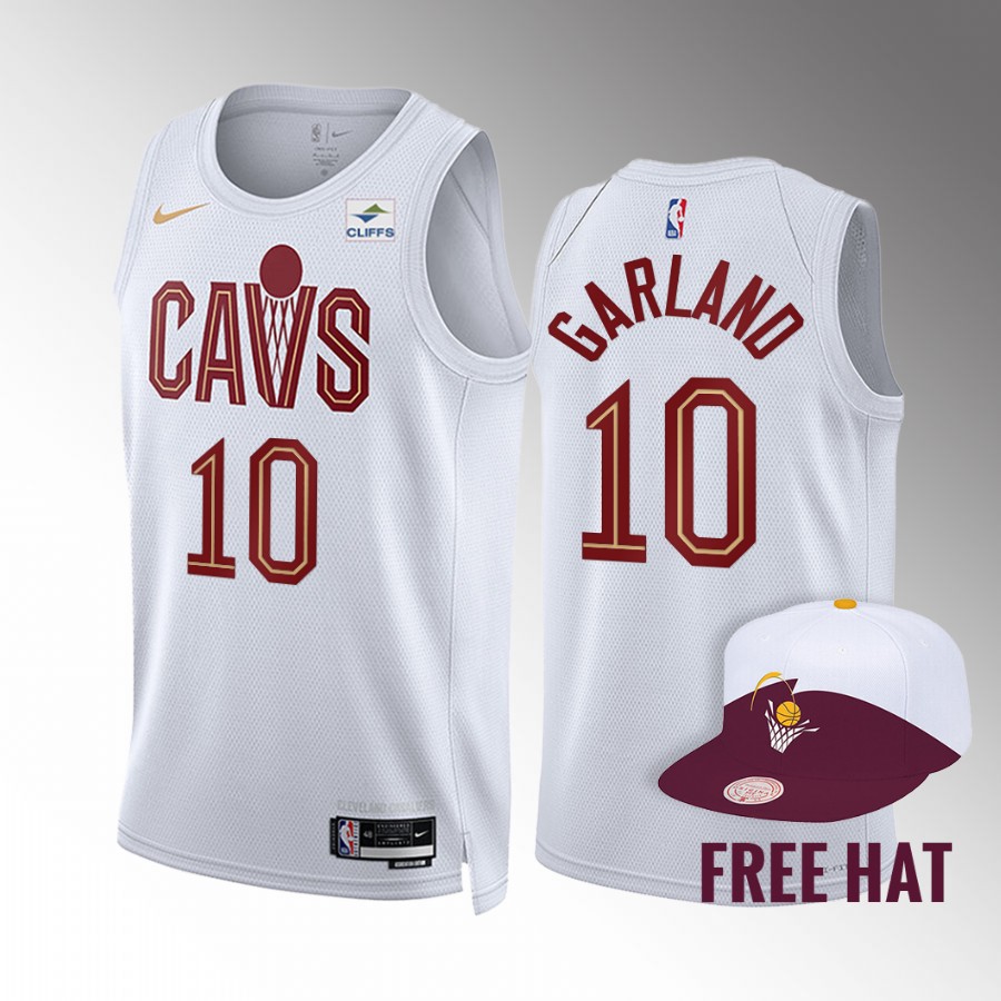 Darius Garland 2022-23 Cleveland Cavaliers White #10 Association Edition Jersey Swingman