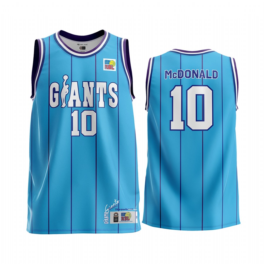 Darryl McDonald 1994 Heritage North Melbourne Giants Blue Jersey 3x NBL Champion