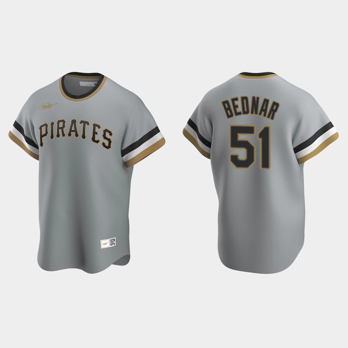 David Bednar Pittsburgh Pirates Cooperstown Collection Road Jersey - Gray
