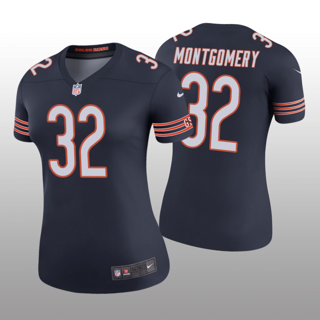 David Montgomery Chicago Bears Navy NFL Draft Color Rush Legend Jersey