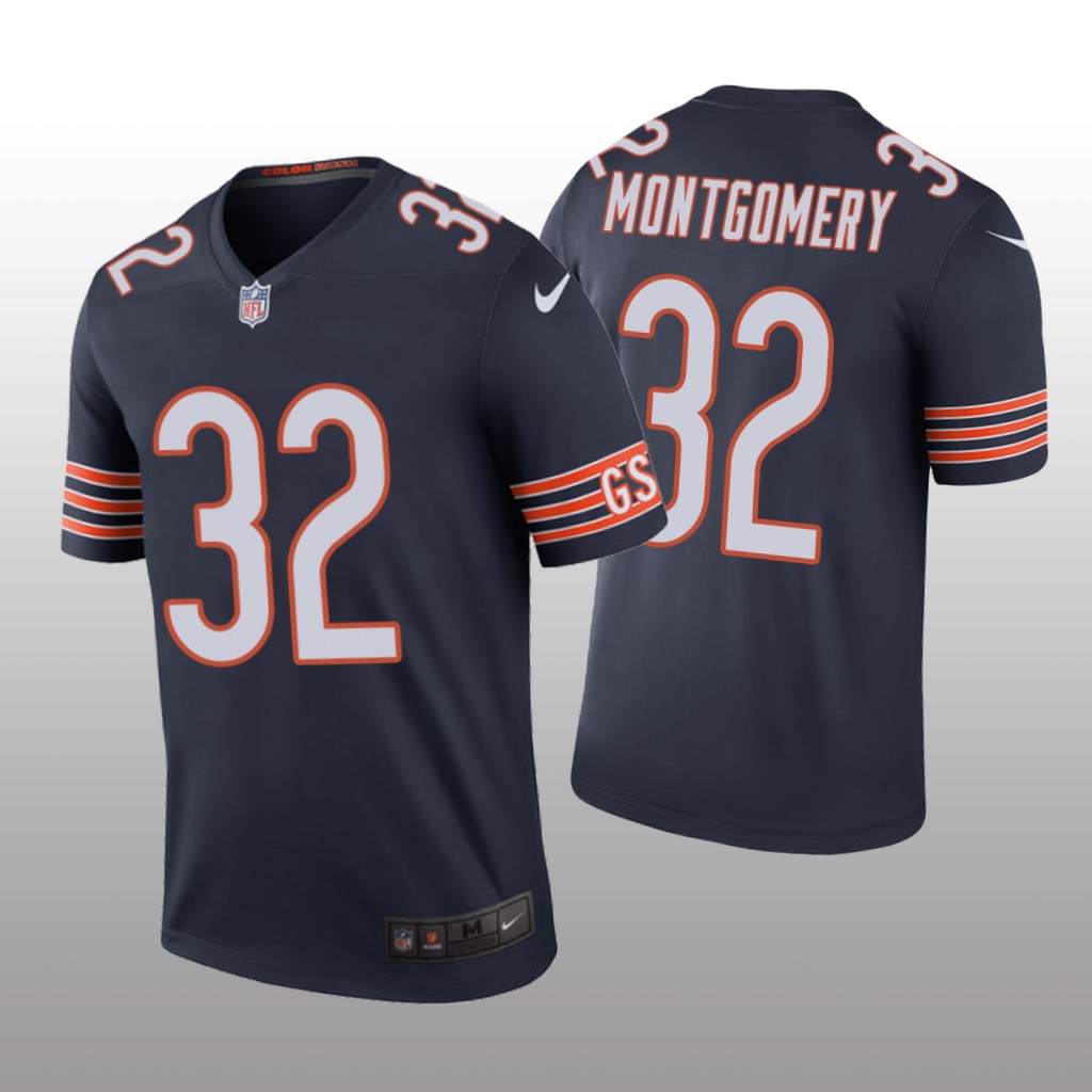 David Montgomery Chicago Bears Navy NFL Draft Color Rush Legend Jersey