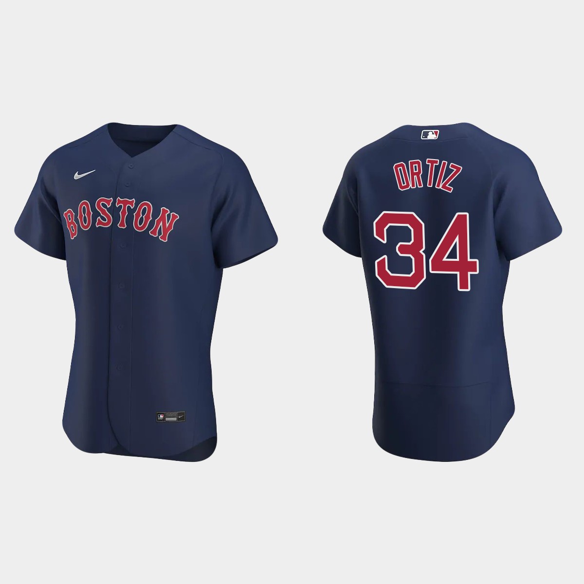 David Ortiz #34 Boston Red Sox Navy 2020 Alternate Jersey