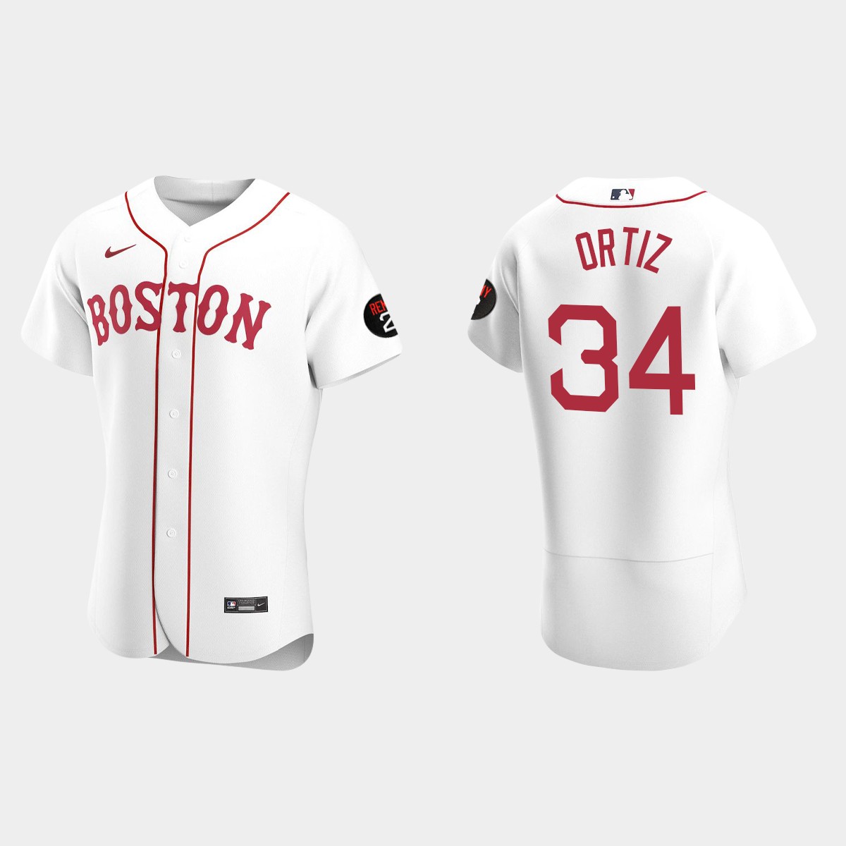 David Ortiz Boston Red Sox Jerry Remy Jersey - White