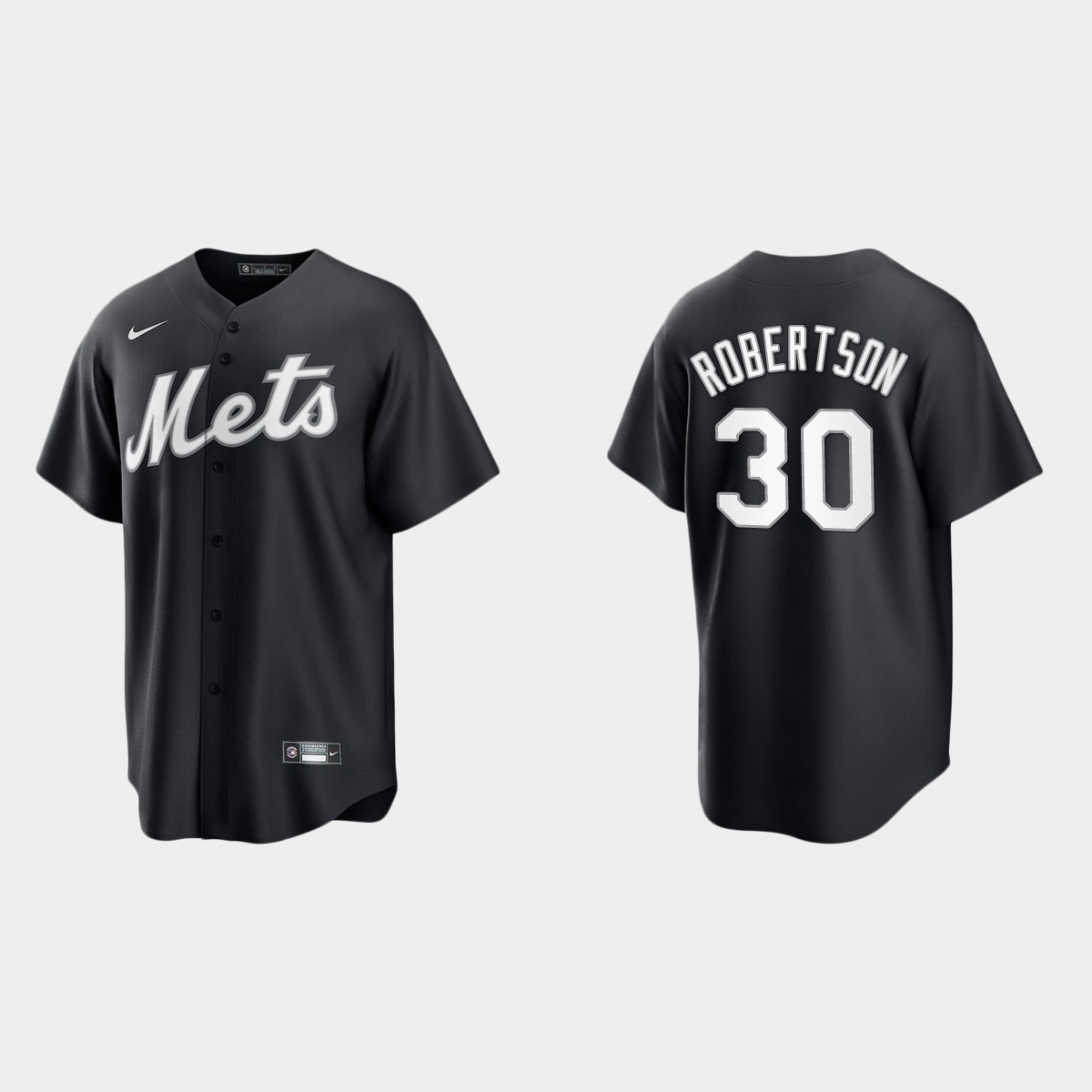 David Robertson New York Mets Jersey - Black White