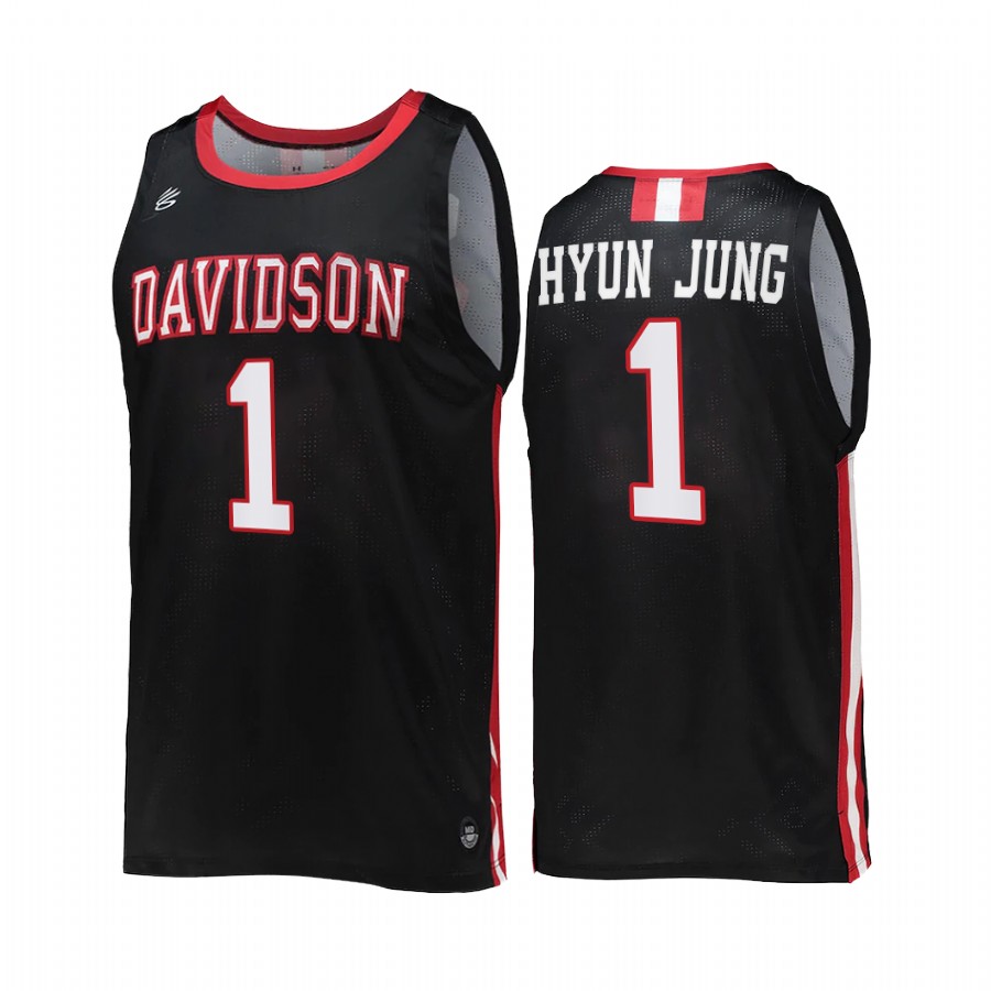 Davidson Wildcats Lee Hyun-jung Jersey 2022 College  Black Uniform