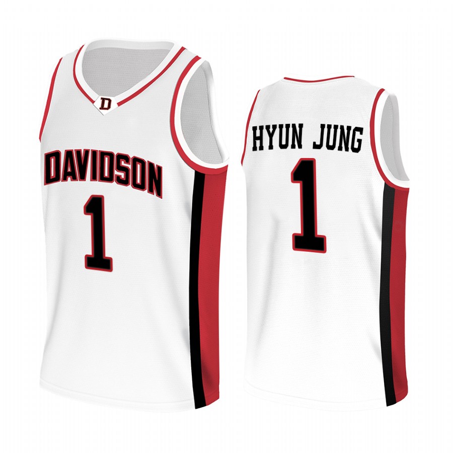 Davidson Wildcats Lee Hyun-jung Jersey 2022 College  White Uniform