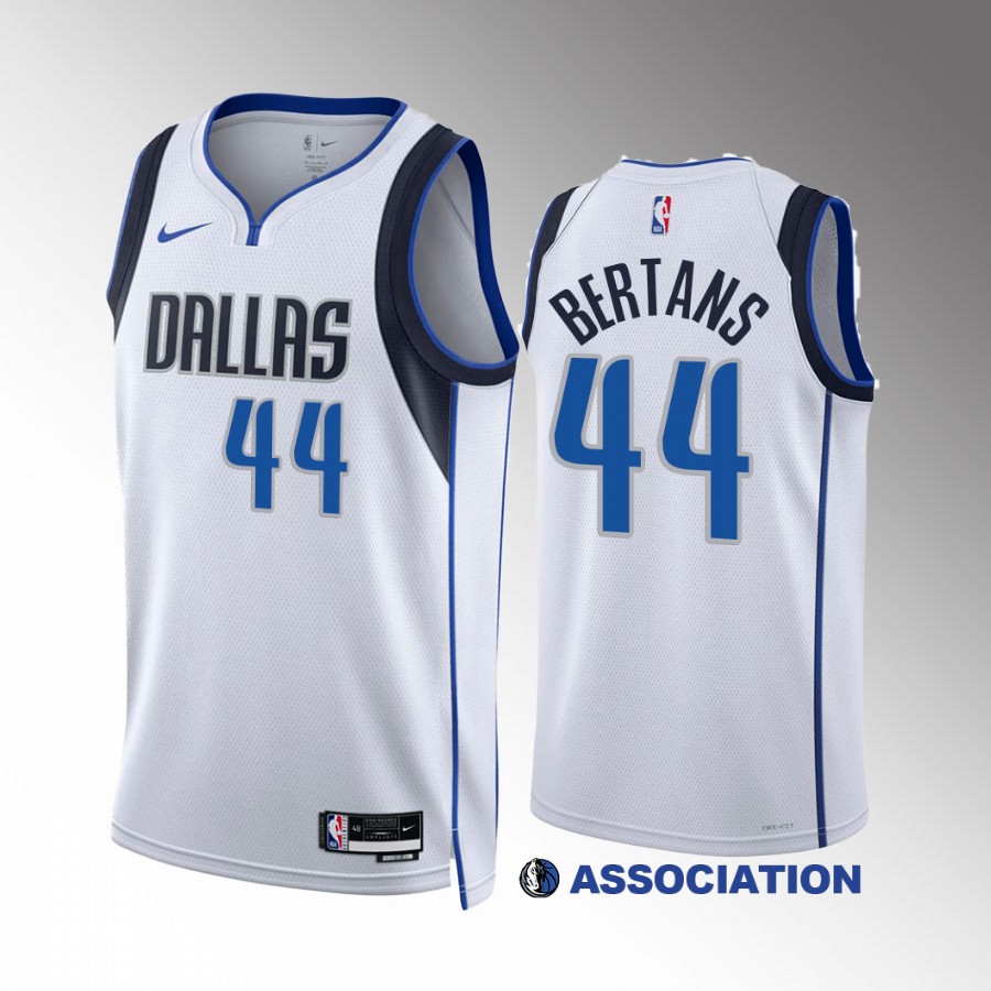 Davis Bertans 2022-23 Dallas Mavericks White #44 Association Edition Jersey Swingman