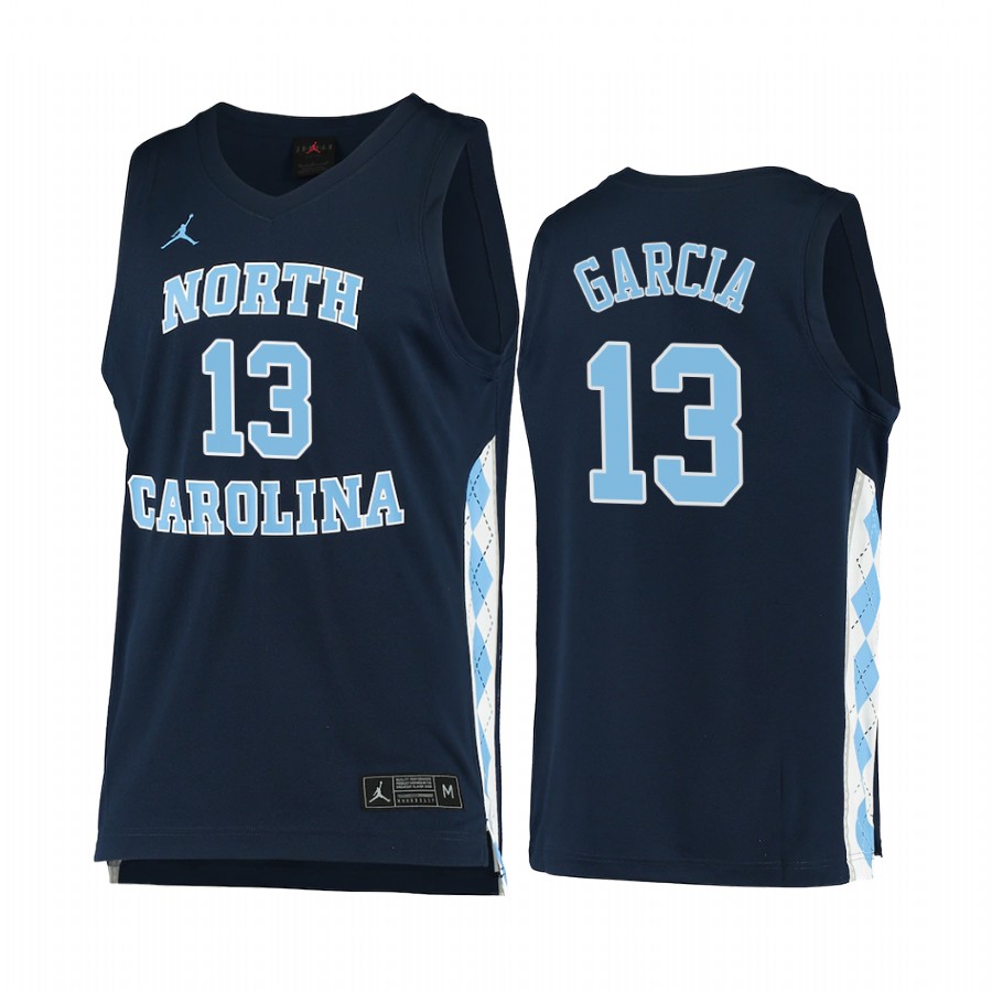 Dawson Garcia North Carolina Tar Heels Navy Jersey Alternate 2021 Top Transfers
