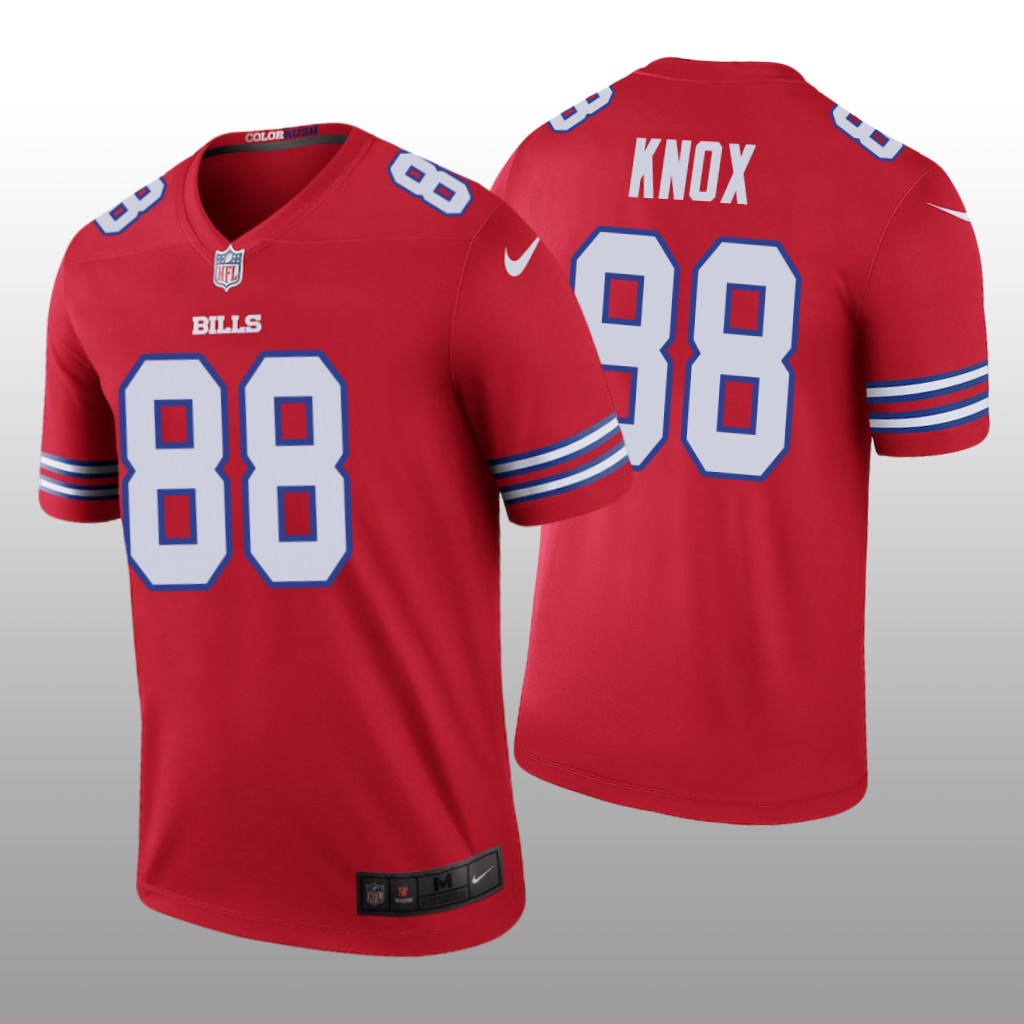 Dawson Knox Buffalo Bills Red NFL Draft Color Rush Legend Jersey