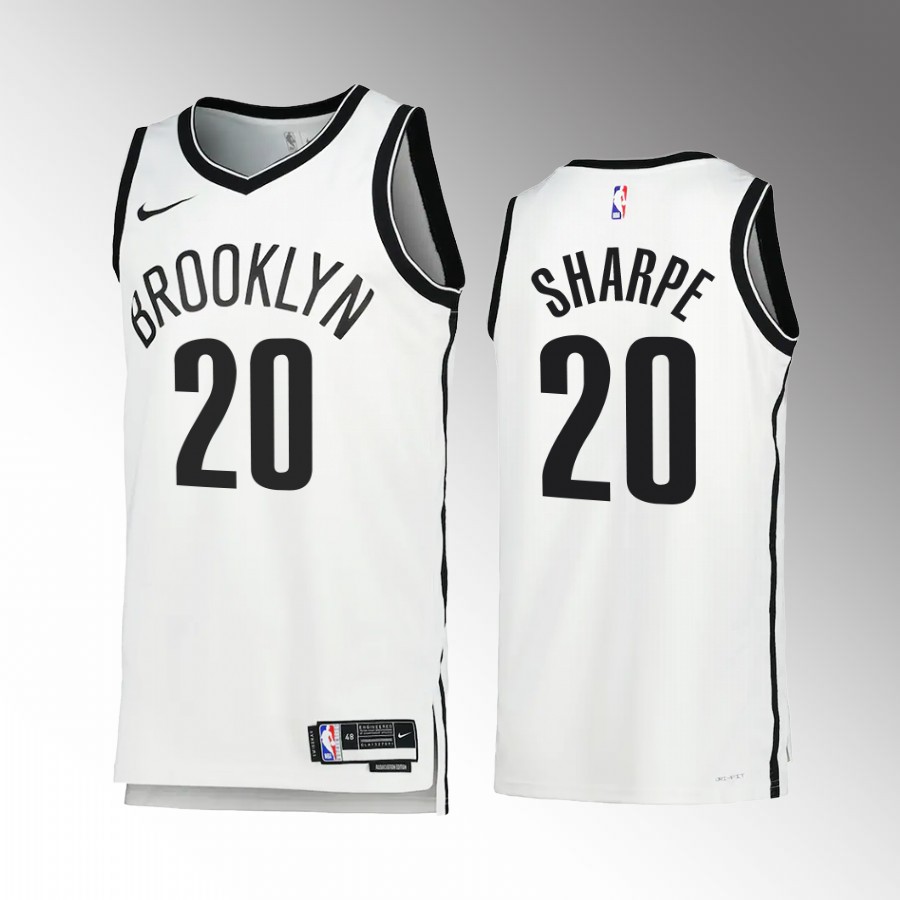 Day'Ron Sharpe 2022-23 Brooklyn Nets White #20 Association Edition Jersey Swingman