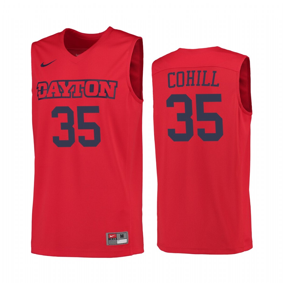 Dayton Flyers Dwayne Cohill 90s Throwback Red College  Jersey NCAA