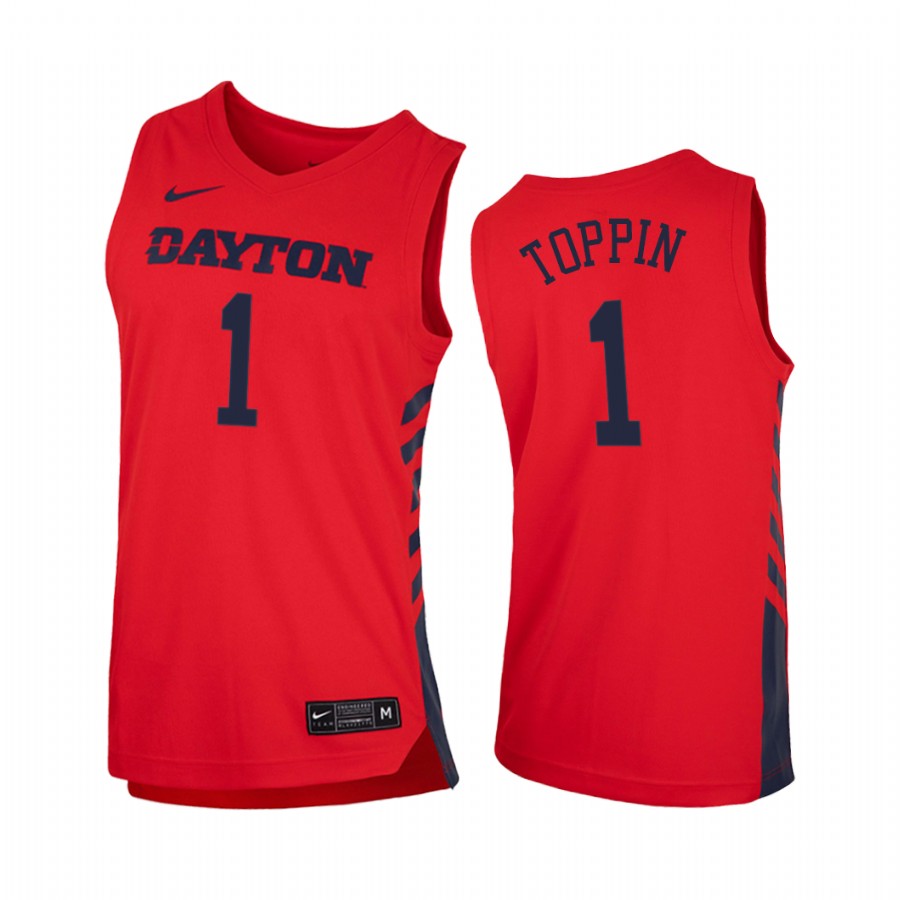 Dayton Flyers Obi Toppin Red  2020-21 College  Jersey
