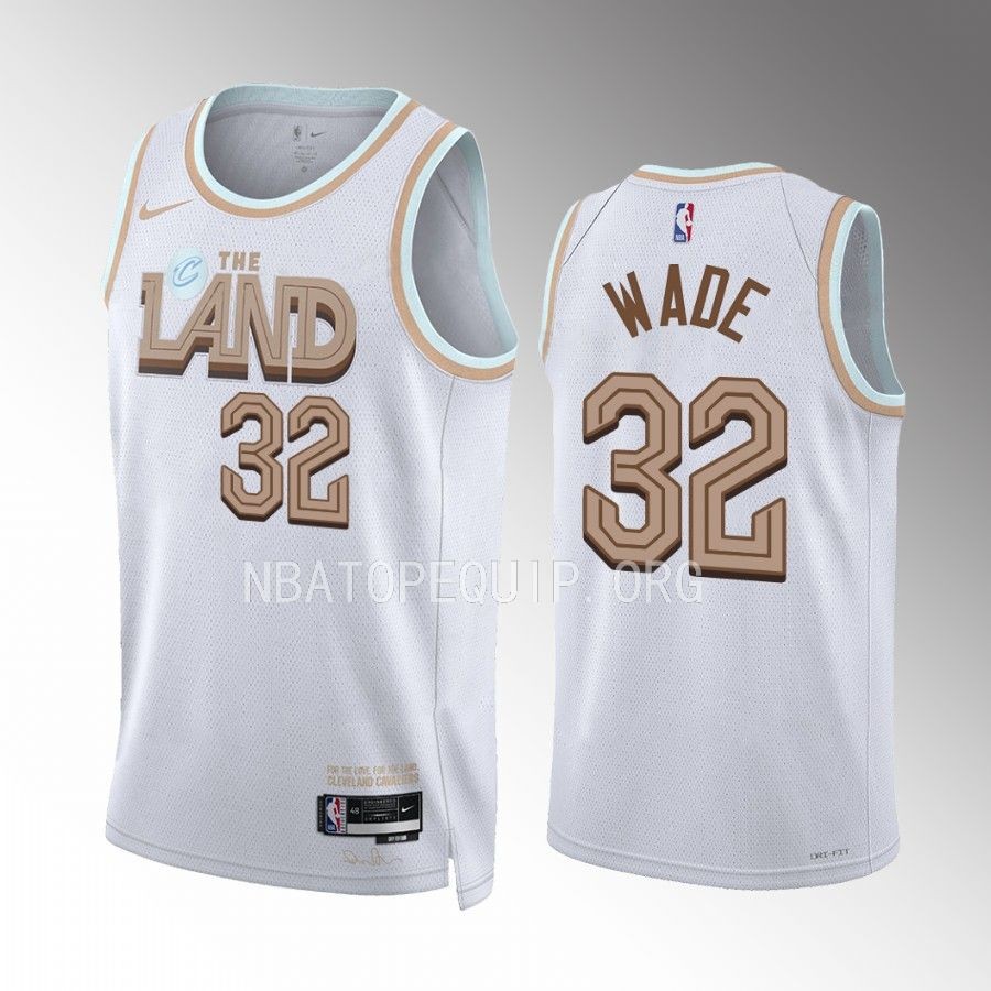 Dean Wade 2022-23 Cleveland Cavaliers White #32 City Edition Jersey Swingman