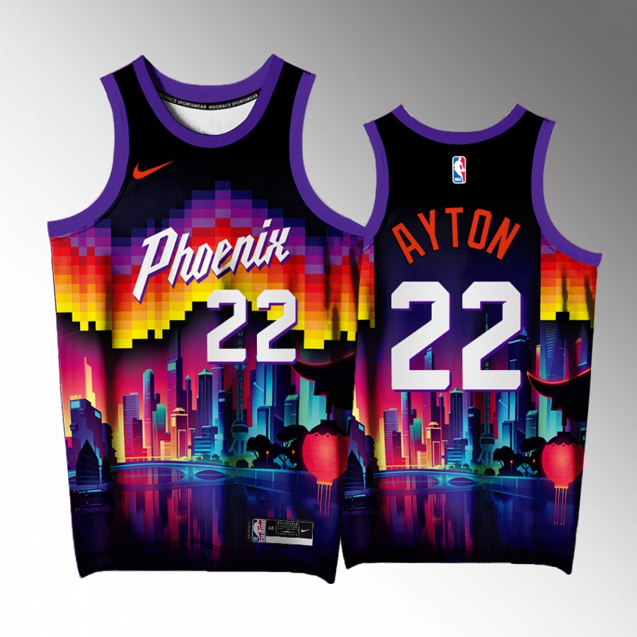 Deandre Ayton Phoenix Suns #22 Purple Jersey Arizona City Exclusive Edition