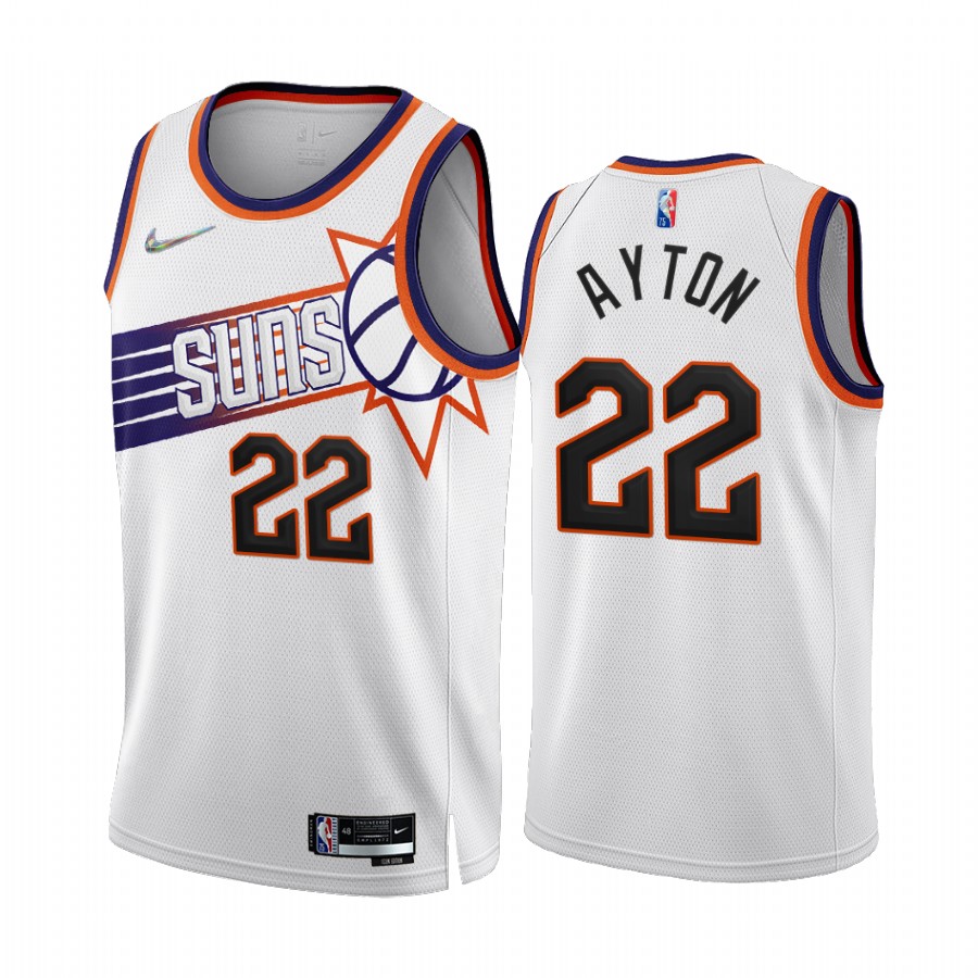 Deandre Ayton Phoenix Suns 2022-23 White #22 Association Edition Jersey NBA 75th