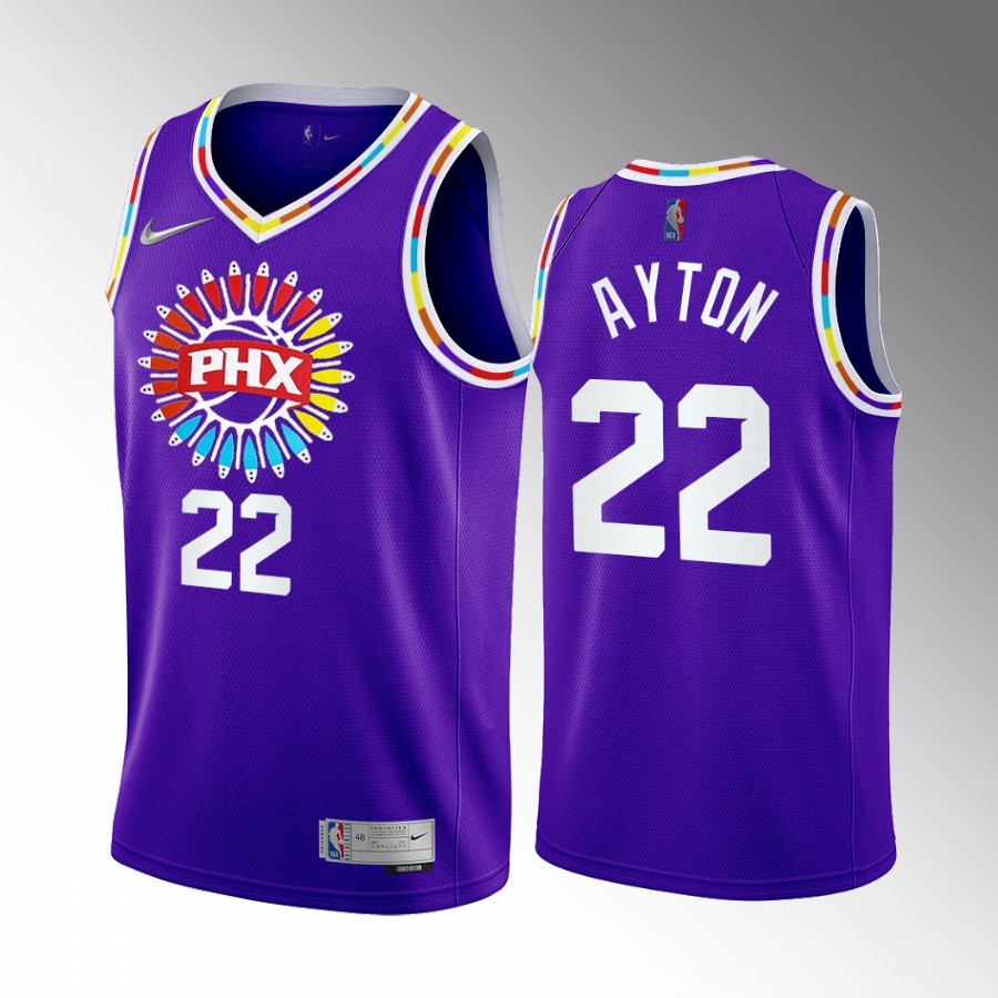 Deandre Ayton Phoenix Suns Purple #22 Jersey Earned Edition Concept Series