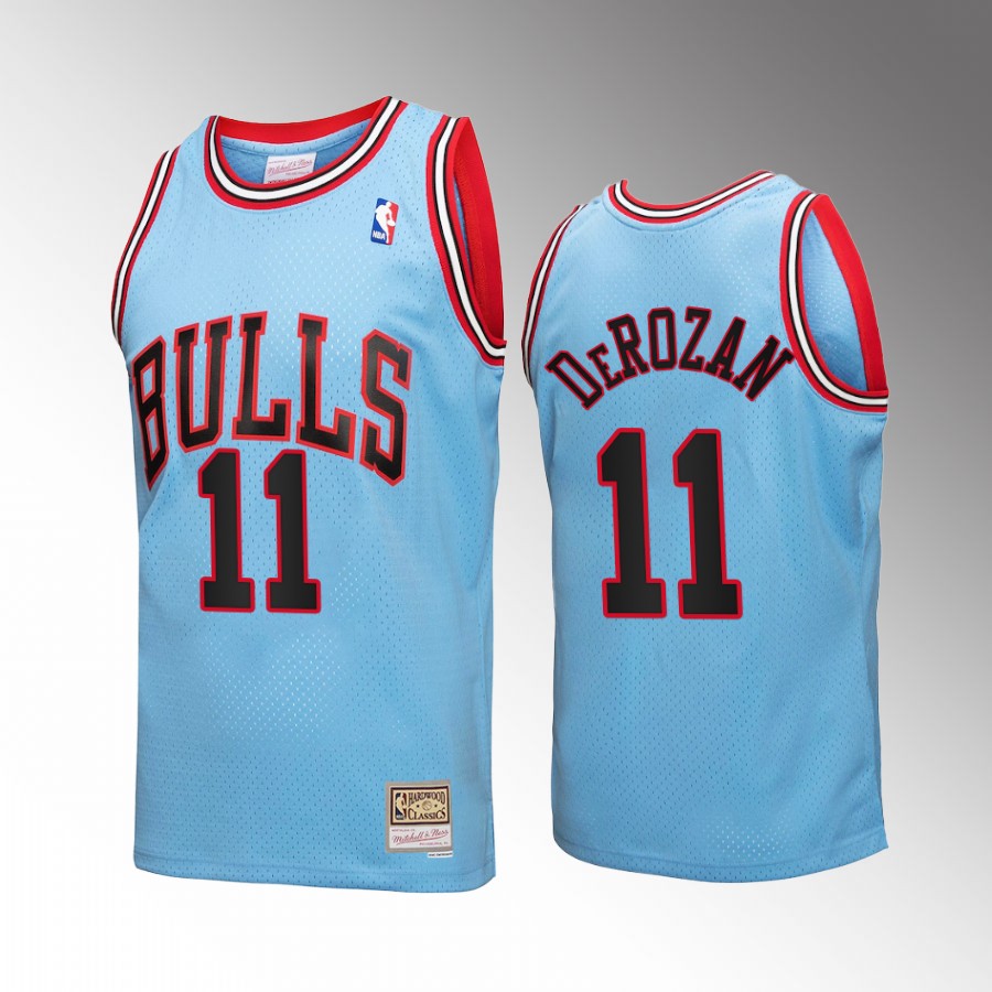 DeMar DeRozan #11 Chicago Bulls Reload 3.0 Blue Hardwood Classics Jersey