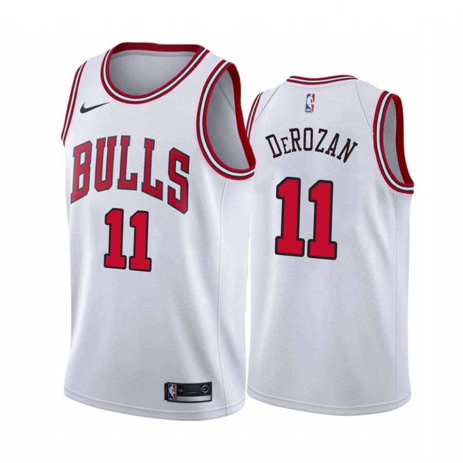 DeMar DeRozan Chicago Bulls 2021 Association Edition White #11 Jersey