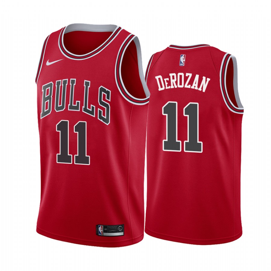 DeMar DeRozan Chicago Bulls 2021 Icon Edition Red #11 Jersey