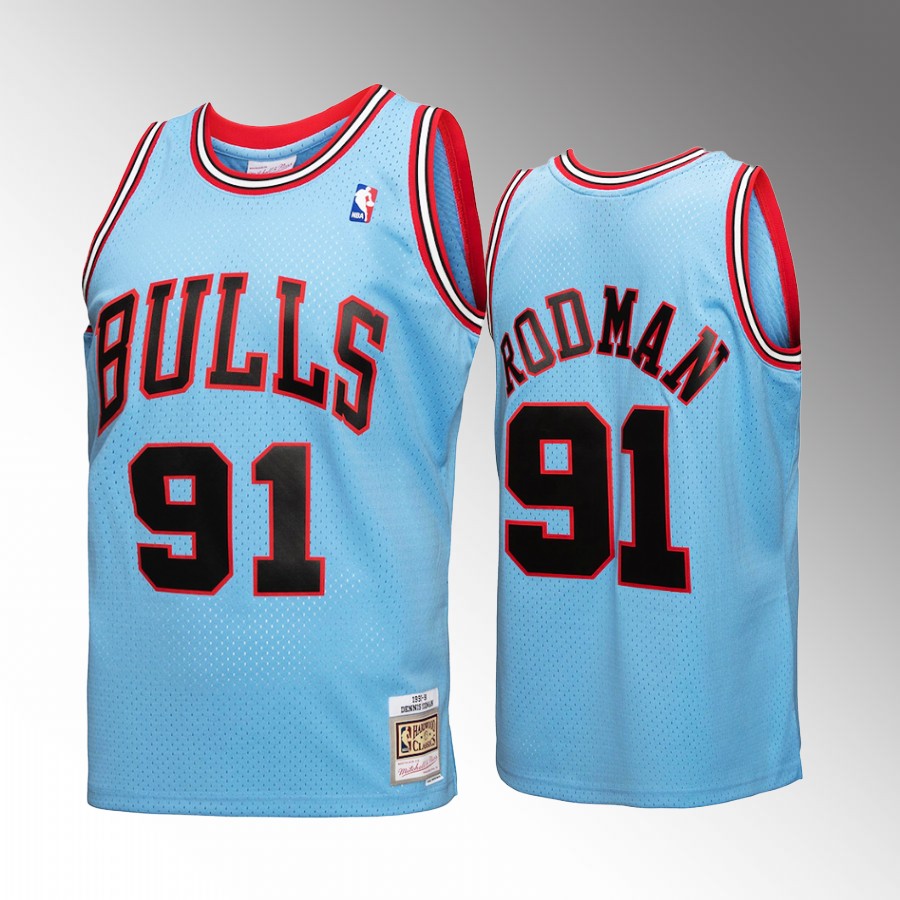 Dennis Rodman #91 Chicago Bulls Reload 3.0 Blue 1997-98 Hardwood Classics Jersey