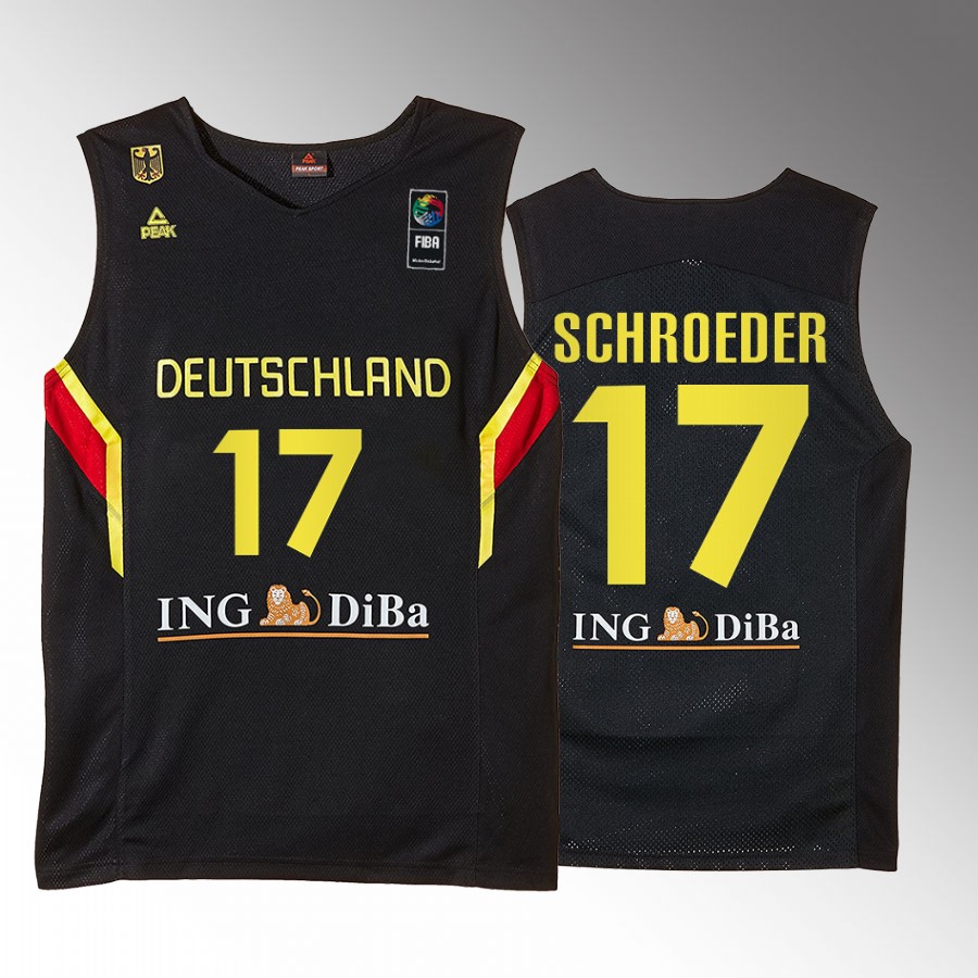 Dennis Schroder FIBA World Cup Deutsche Germany #17 Black Jersey