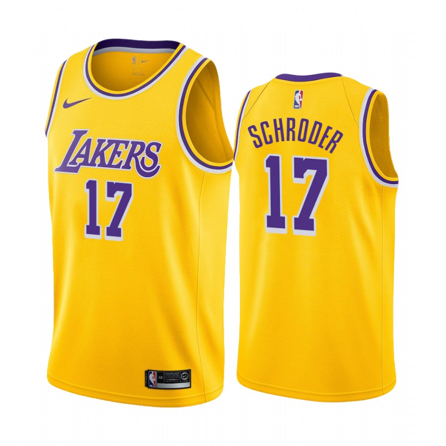Dennis Schröder Los Angeles Lakers Gold Icon Edition 2020 Trade 2020-21 Jersey