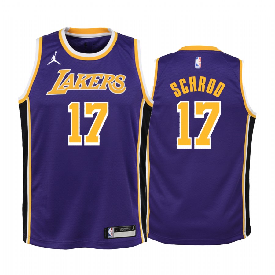 Dennis Schröder Los Angeles Lakers Youth Purple Statement Edition Jersey 2020 Trade