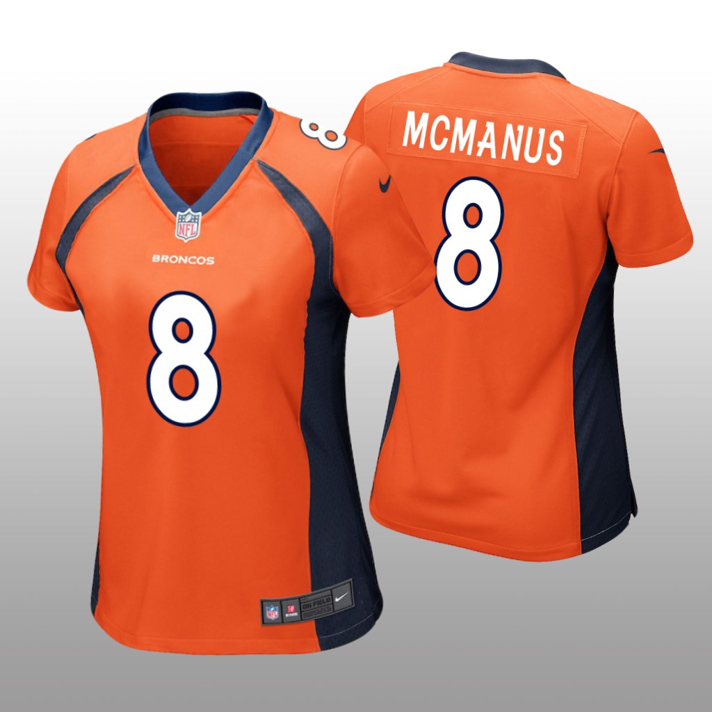 Denver Broncos #8 Orange Brandon McManus Game Jersey - Women