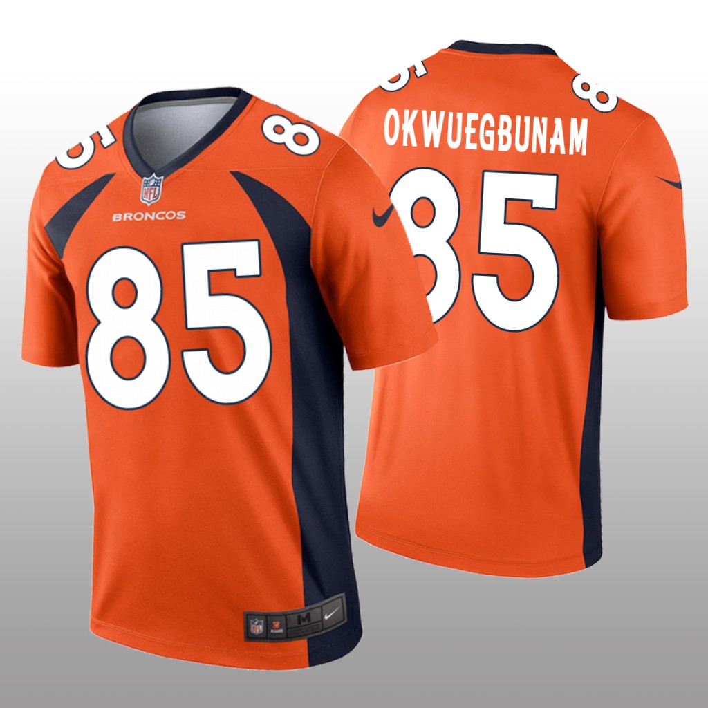Denver Broncos Albert Okwuegbunam Orange Jersey Legend - Men's