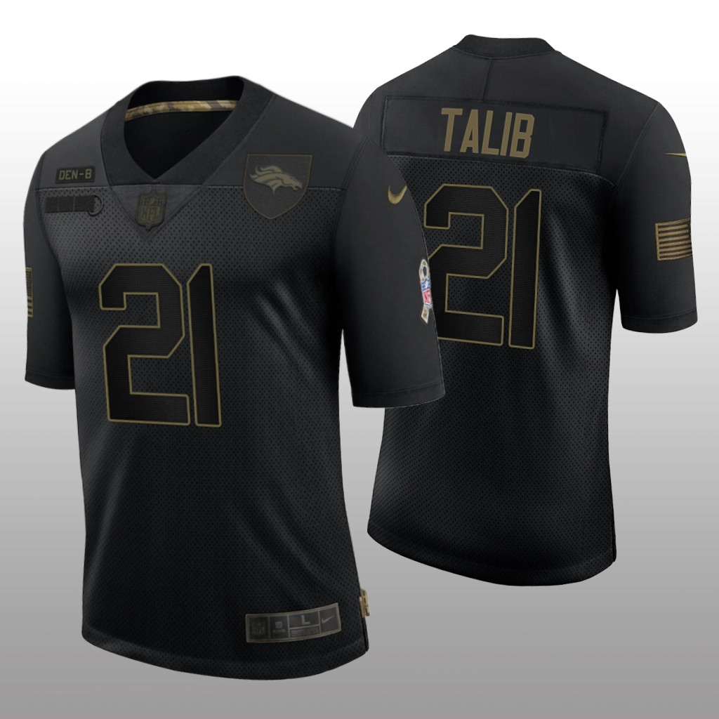 Denver Broncos Aqib Talib Black Limited Jersey 2020 Salute to Service - Men's