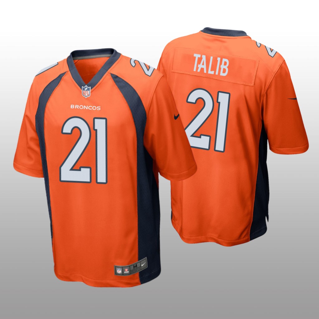 Denver Broncos Aqib Talib Orange Jersey Game - Men's