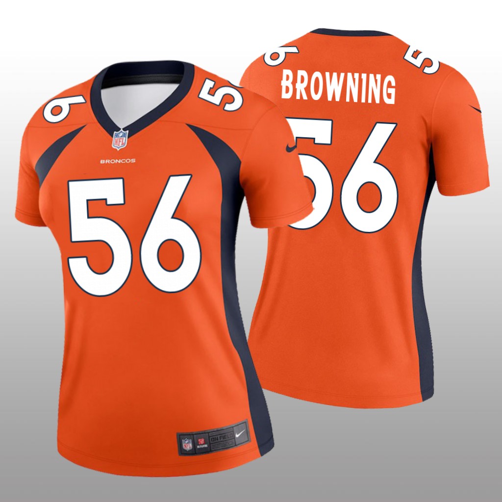 Denver Broncos Baron Browning Orange Jersey Legend - Women's